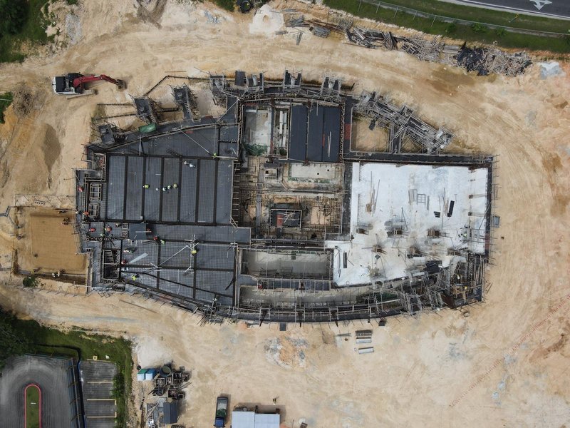 NMC intersection top-down aerial view